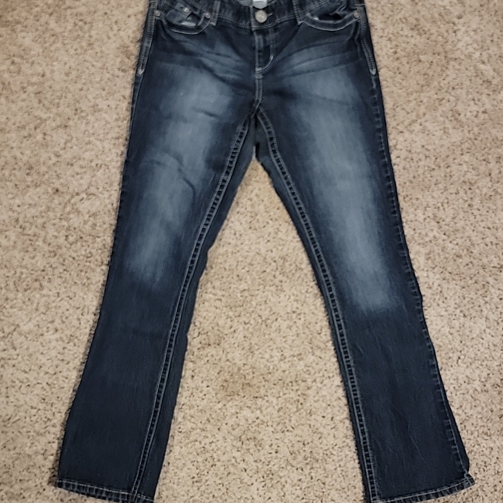 Blue Straight Leg Maurices Jeans with Classic Denim Look 9/10 Reg
